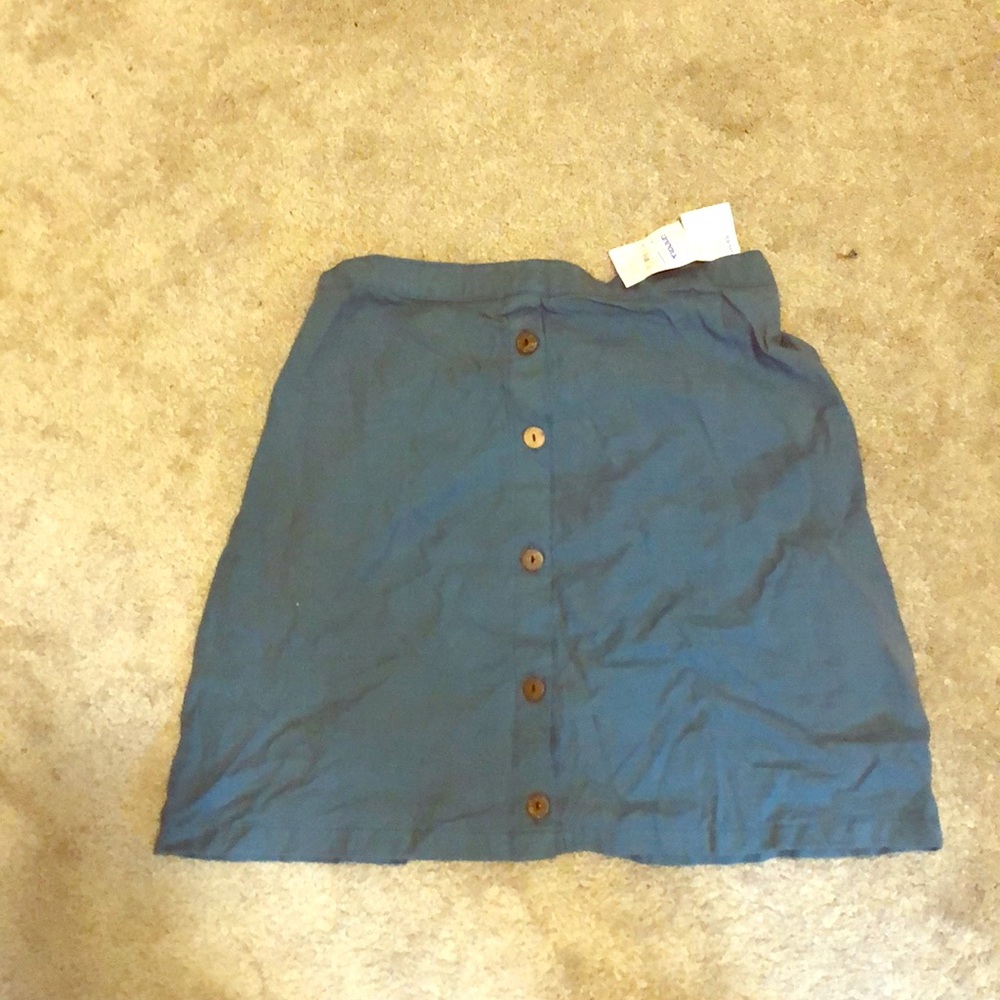 Linen mini skirt
